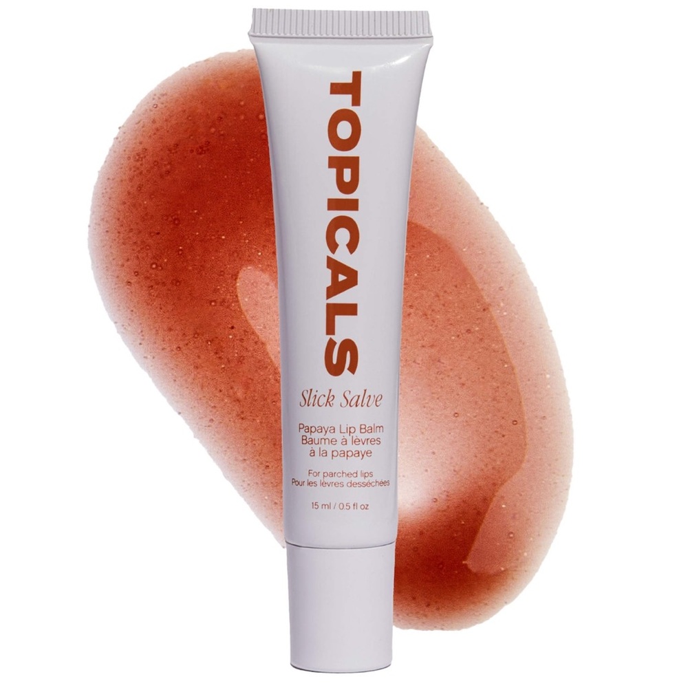 Topicals Slick Salve Gloss Lip Balm for soothing and Hydration, Papaya